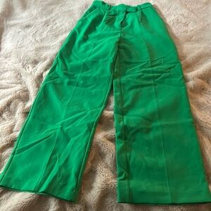 Zara high waisted wide leg dress pants